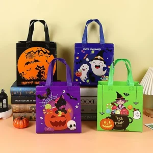 Bolsa Plastificada con Asas Diseños Halloween