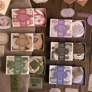 Caja con 40 Piezas de Stickers Tipo Postales My Life Moment