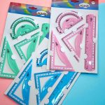 Juego Geometrico Colores Pasteles Flexible 4 pzas Pasteles