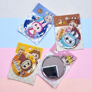 Espejo de Bolsillo Redondo Diseño Labubu