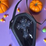 Bolsa Crossbody Kawaii en forma de Ataúd Diseño Cruz