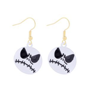 Par de Aretes Aleación Terror Jack y Sally