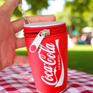 Monedero Bucket Kawaii con Llavero Food Coca