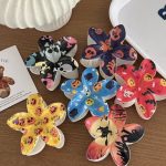 Pinza para Cabello Diseño Flor Halloween