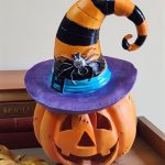 CALABAZA DE CERAMICA CON SOMBRERO DECORACIÓN