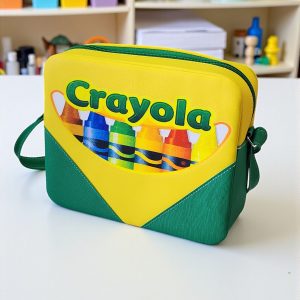 Bolsa Crossbody Kawaii Cuadrada Diseño Crayola
