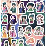 Planilla con 27 Stickers Cortados con Laser El Diario de la Boticaria