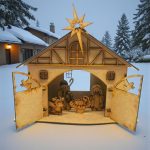Nacimiento en MDF Estilo Puertas Movibles