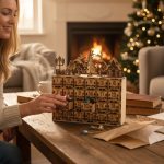 Calendario de Adviento Navideño con Cajones MDF