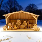 Nacimiento en MDF Estilo Madera