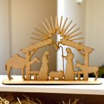 Nacimiento en MDF Sencillo