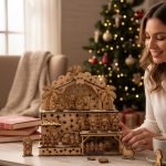 Nacimiento en MDF Estilo Escalonado