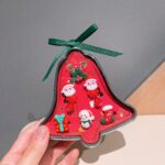 Juego de Navidad en Estuche de Campana Anillos y Aretes