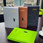 Agenda 2026 ViniPiel Elegante Ejecutiva Tamaño Frances A5 con Bolsillo Frontal