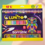 Paquete de 48 + 6 Colores Intensos Borrables Lunita Buho