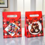Bolsa de Regalo Navideña con Broche de Fieltro