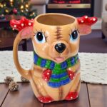 Taza de Ceramica Figura Reno Navideño