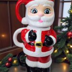 Trio de Taza Ceramica Santa Claus Grande Navideño