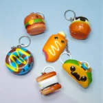 Llavero Squishy en forma de Comida Rápida