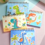Planeador Semanal con Espiral Kawaii Modelo Dinosaurio