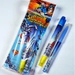 Marcatextos Pluma y Stickers Super Man