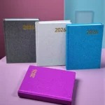 Agenda Diaria 2026 Cosida Planificadora Pasta Dura Brillosa memorandum 11 x 14.5cm