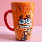 Taza Ceramica Artesanal Pintada a Mano - Ansiedad