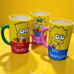 Taza Ceramica Artesanal Pintada a Mano - The Simpson