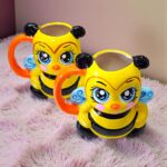 Taza Artesanal Abeja Cute Esmaltada