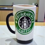 Taza Artesanal Pintada a Mano Starbucks