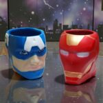 Vaso Artesanal Cabeza Avengers