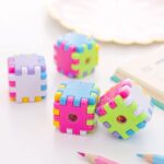 Sacapuntas Kawaii en forma de Cubo Armable