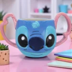 Tarro Jumbo 3d De Cerámica Stitch Cabeza 650ml Fun Kids