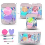 Par de Esponjas y 4 Aplicadores con Cepillo para Ceja