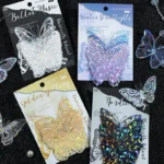 Pack con 20 stickers traslúcidos Tridimensional de Mariposas