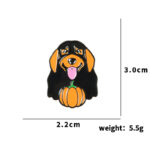 Pin Metálico Perrito Calabaza 36156179