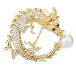 Pin Metálico Dragon Dorado Perla 32588306