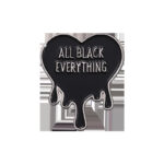 Pin metálico "All Black Everything" Corazón Dark - Estilo Gótico y Minimalista 42302088