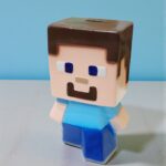 Alcancía de Ceramica Diseño Steve Minecraft 20 cm