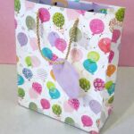 Bolsa de Regalo Mediana Globos Colores Pastel 26x32x12