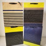 Bolsa de Regalo Mediana Rayas- Cuadros 26x32x12