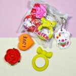 Goma borrador love en bolsita con 3pz