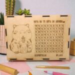 Alcancía Reto de Ahorro con Meta en MDF Diseño Capibara