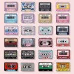 Pin metálico Colección "Retro Cassette Mixtape" Música y Nostalgia Pop 41736728-39