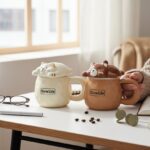 Taza de Porcelana Diseños Animales Cute Esmaltada