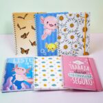 Libreta Cute de Pasta Dura tamaño Profesional 100 hojas con Stickers - Puntos