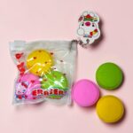 Bolsa Cierre Tipo Ziploc con 3 Borradores en Forma de Macarron