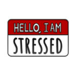 Pin Metálico Rojo Hello I´m Stressed 33094092