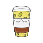 Pin Metálico Coffe - Estilo Bob Esponja