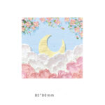 Notas Adhesivas "Luna & Nubes" 35604540 – Bloc de Notas Aesthetic Pintura Simulación de Textura